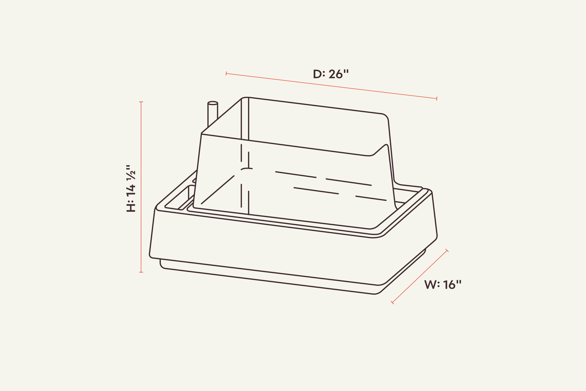 tuft + paw Cove Litter Box
