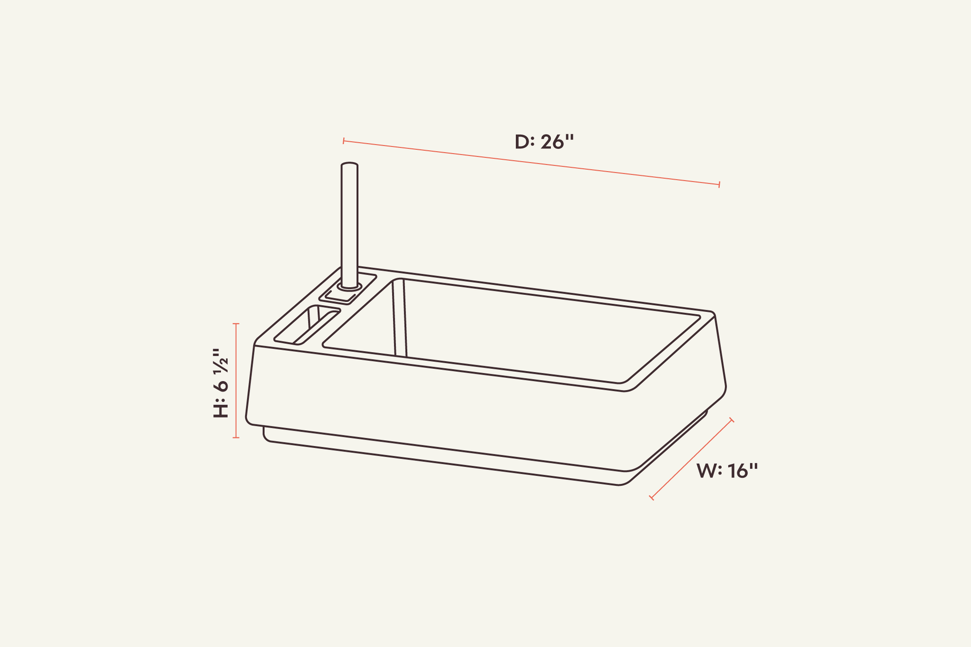 tuft + paw Cove Litter Box